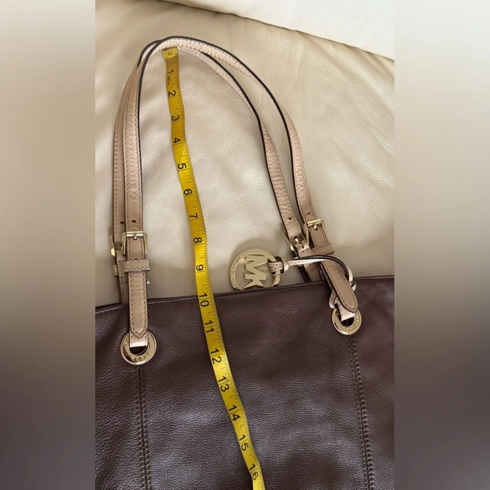 Michael Kors Dark Brown Tote with Gold Accents
